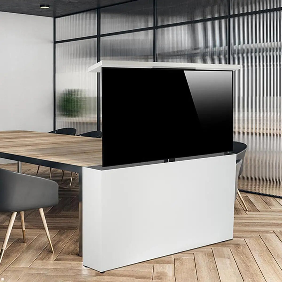 Monitor Sideboard auf einem Tisch