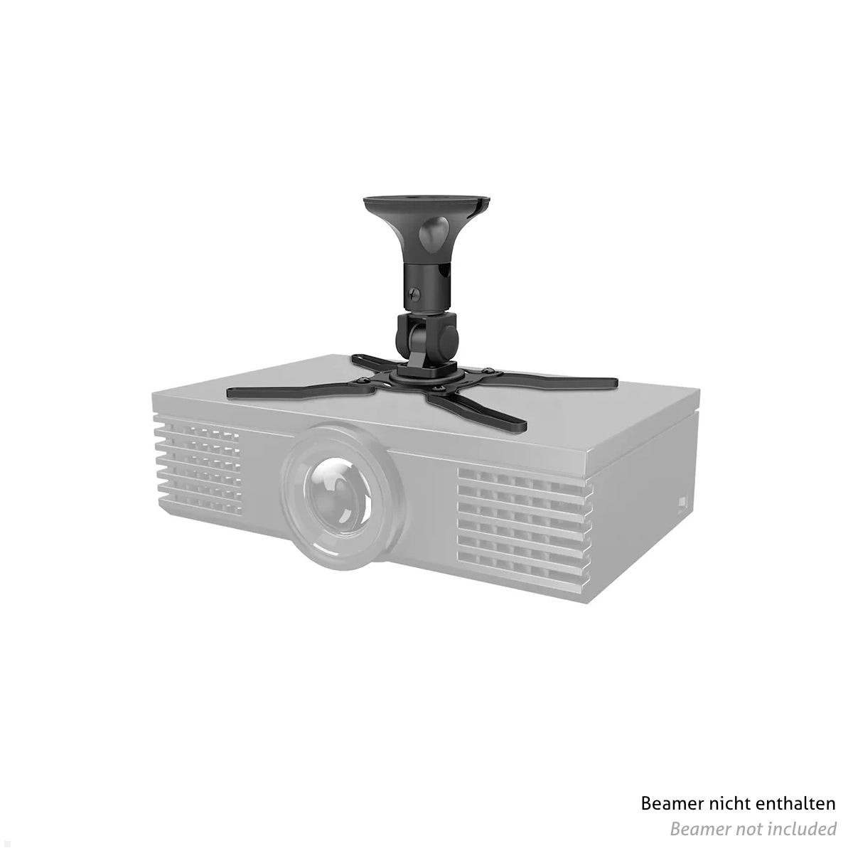 Neomounts Deckenhalterung Beamer-C50 mit Beamer montiert