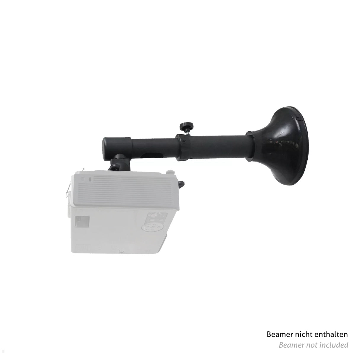 Neomounts Wandhalterung Beamer-W050BLACK mit Beamer montiert