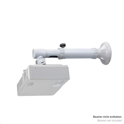 Neomounts Wandhalterung Beamer-W050SILVER mit Beamer montiert