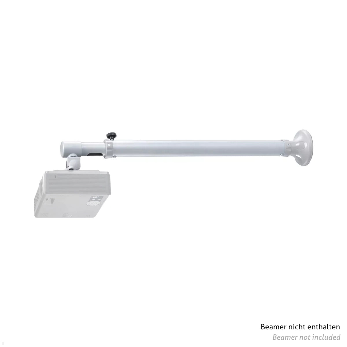 Neomounts Wandhalterung Beamer-W100SILVER mit Beamer montiert