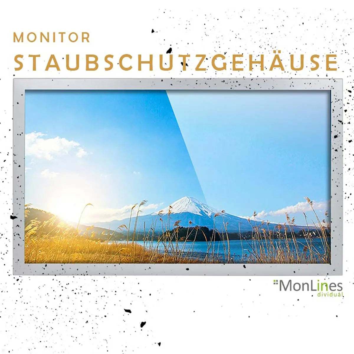Staubschutzgehäuse für Monitore