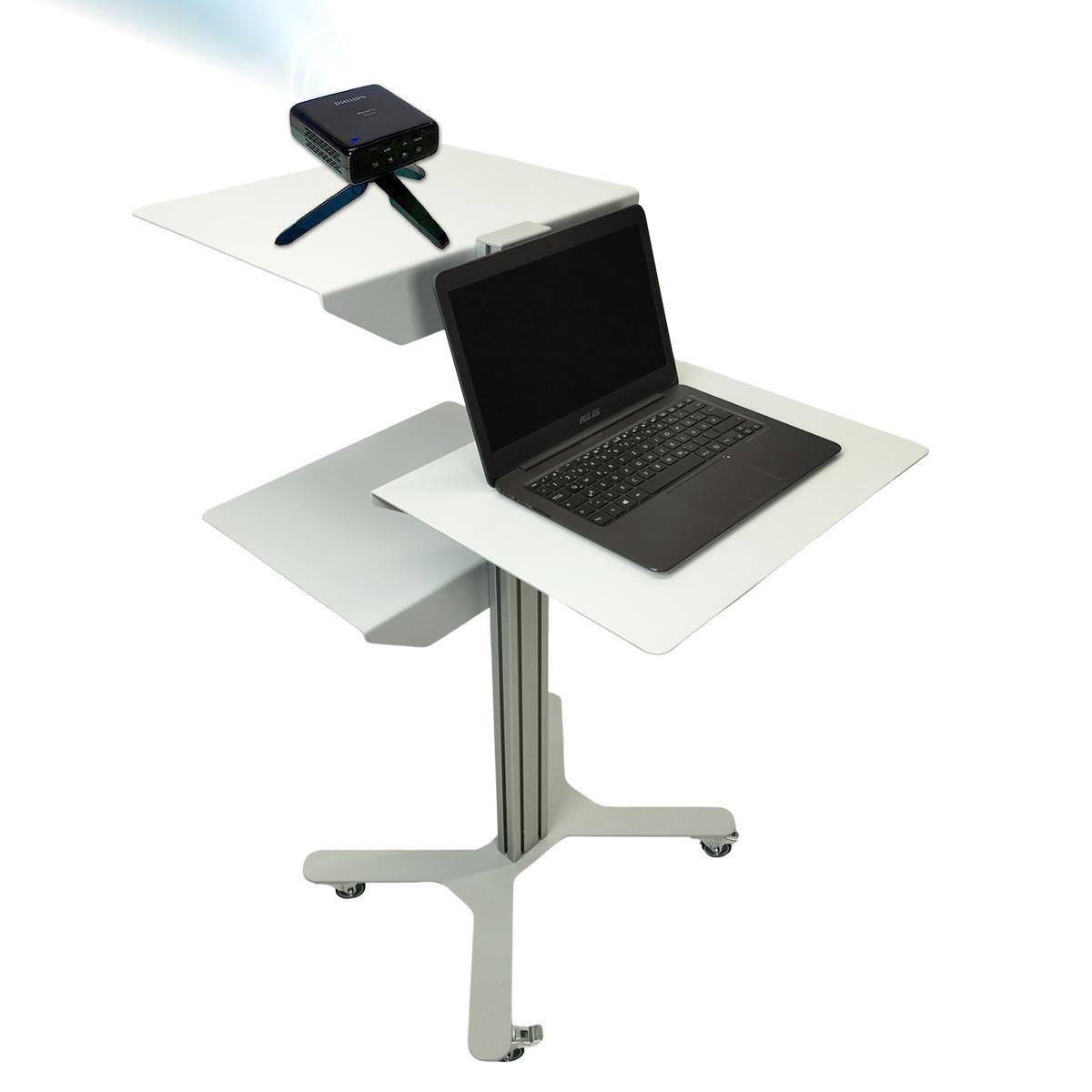 TecLines TMU001 Multistage Mediawagen für Notebook und Beamer Anwendungsbeispiel TecLines TMU001 Multistage Mediawagen für Notebook und Beamer Anwendungsbeispiel