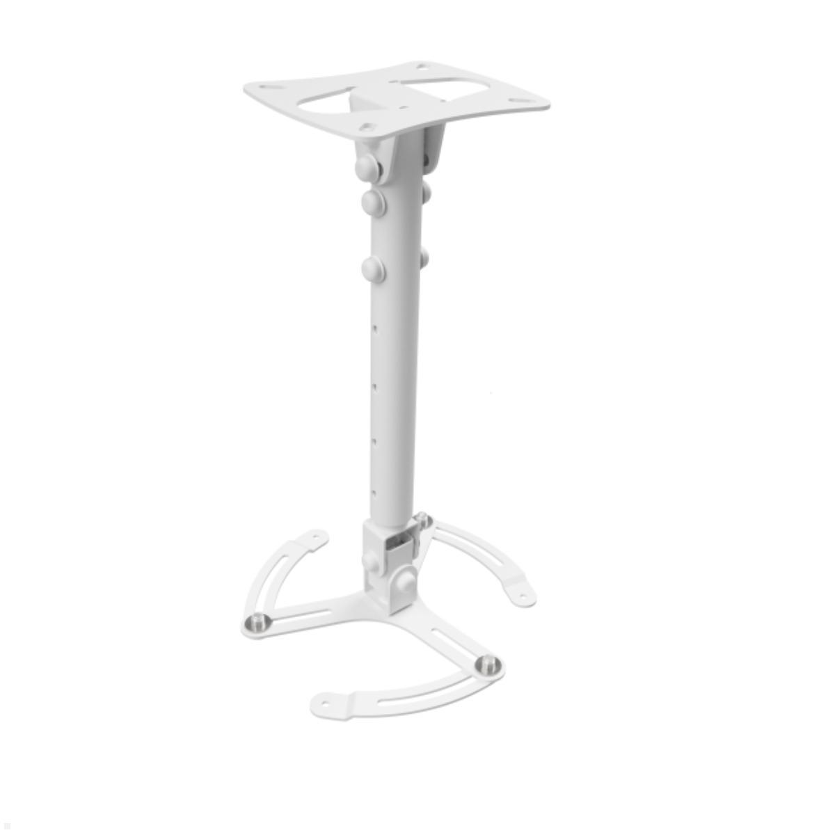 Edbak PM1W Beamer Deckenhalterung 448-656mm 15kg, weiß höhenverstellbar Edbak PM1W Beamer Deckenhalterung 448-656mm 15kg, weiß höhenverstellbar