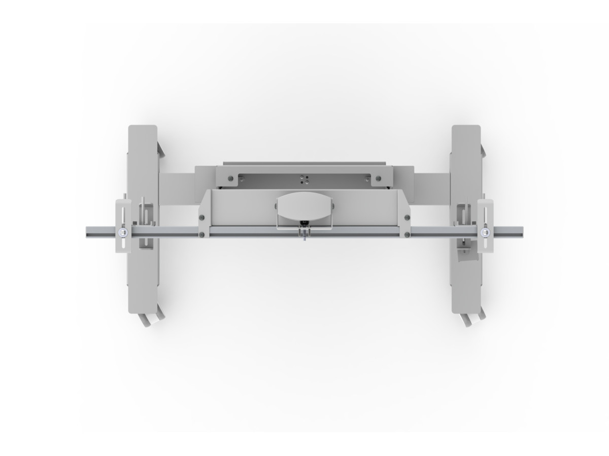 SMS Whiteboard Ständer mit elektrischer Höhenverstellung (C630001-4C) weiß Draufsicht SMS Whiteboard Ständer mit elektrischer Höhenverstellung (C630001-4C) weiß Draufsicht
