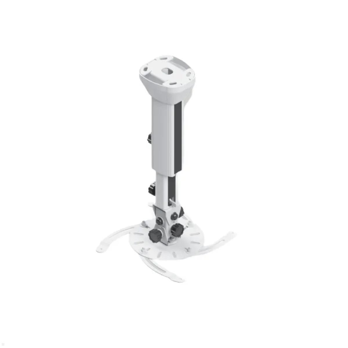 Edbak PMV100W Höhenverstellbarer Beamer Deckenhalter 475 - 650 mm, 30 kg, weiß Edbak PMV100W Höhenverstellbarer Beamer Deckenhalter 475 - 650 mm, 30 kg, weiß