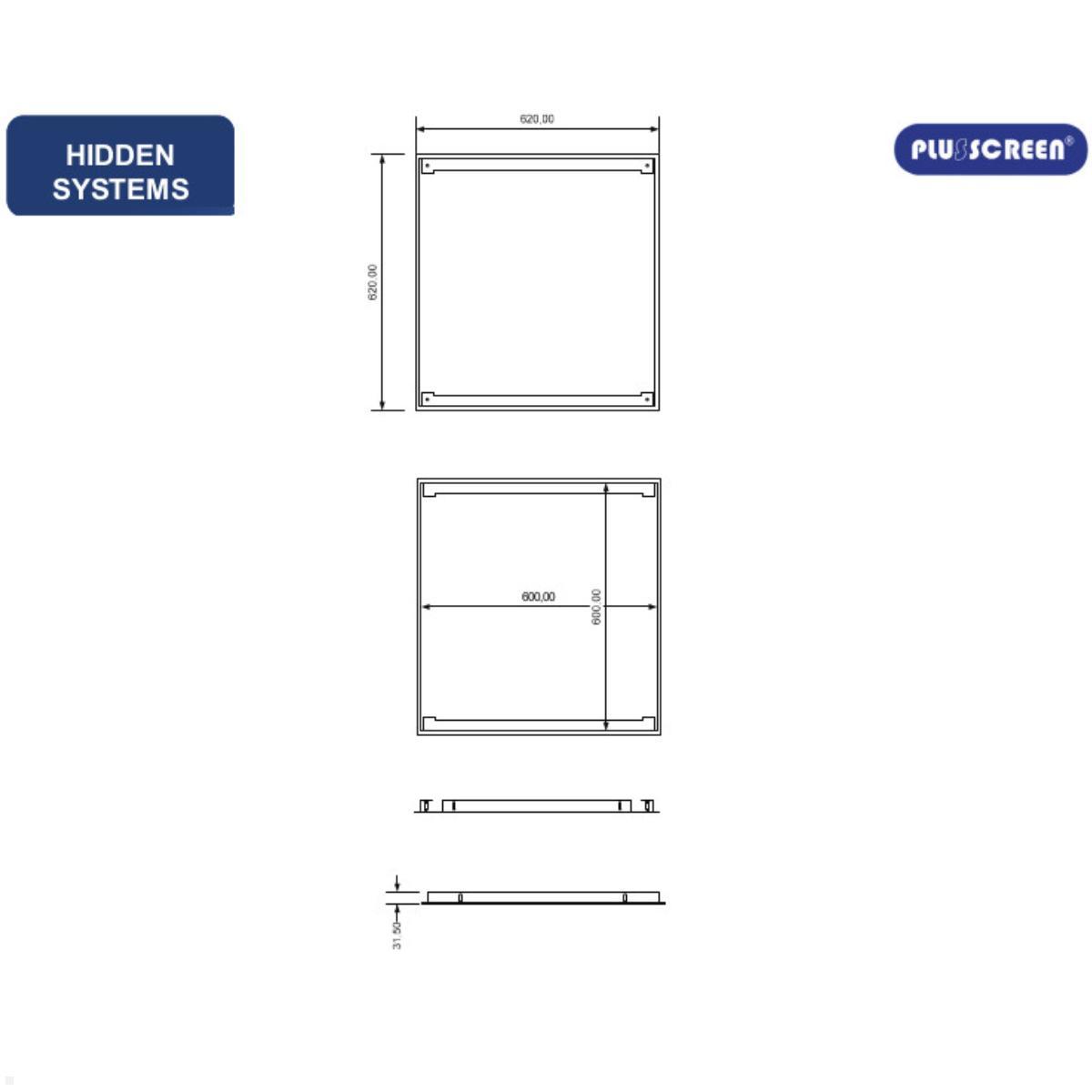 Ceymsa HC635EC Rahmen-Set für Cinema Mirror Deckenspiegel technische Zeichnung Ceymsa HC635EC Rahmen-Set für Cinema Mirror Deckenspiegel technische Zeichnung